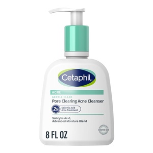 Cetaphil Gentle Clear Acne Foaming Face Wash, 2% Salicylic Acid, 8oz(8 Fl Oz (Pack of 12))