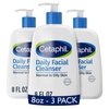 Cetaphil Daily Facial Cleanser Sensitive & Oily Skin, 20 oz(8oz NEW (Pack of 18))
