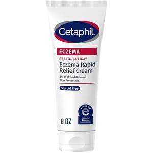 Cetaphil RESTORADERM Eczema Flare-Up Relief Cream, Colloidal Oatmeal, 8oz(8 Fl Oz (Pack of 1))